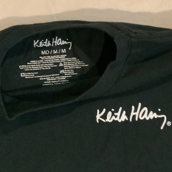 Keith Haring Black M Long Sleeve T Art, Minimalist - Picture 3 of 6